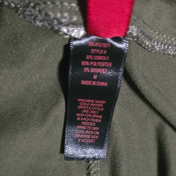 Hot Kiss Olive Green Leggings - Picture 4 of 8